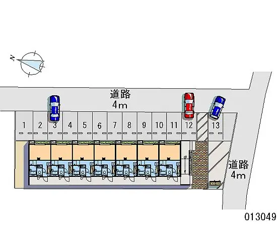 ★手数料０円★新潟市東区松崎１丁目　月極駐車場（LP）